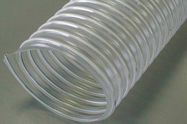 Gaine spirale acier gainée PVC très légère et très flexible en polyuréthane